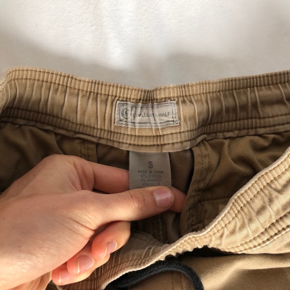 Men’s Khaki Joggers - Picture 2 of 3